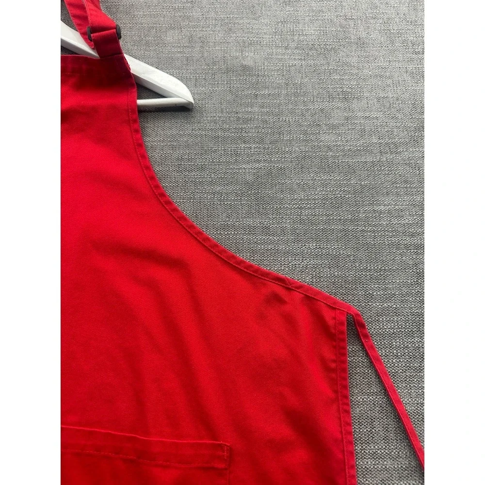 Starbucks Coffee Barista Apron‎ Unisex Red Cotton Holiday Christmas Siren Logo